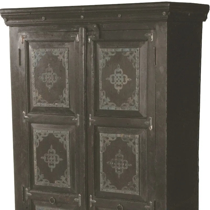 HomeRoots 72 Dark Brown Solid Wood Pantry Or Storage Closet - 36' X '72' X '16