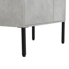 24 Inch/30 Inch /36 Inch Bathroom Vanity W/Sink Freestanding/Wall Mounted Vanity Ceramic Sink Set With Adjustable Shelf