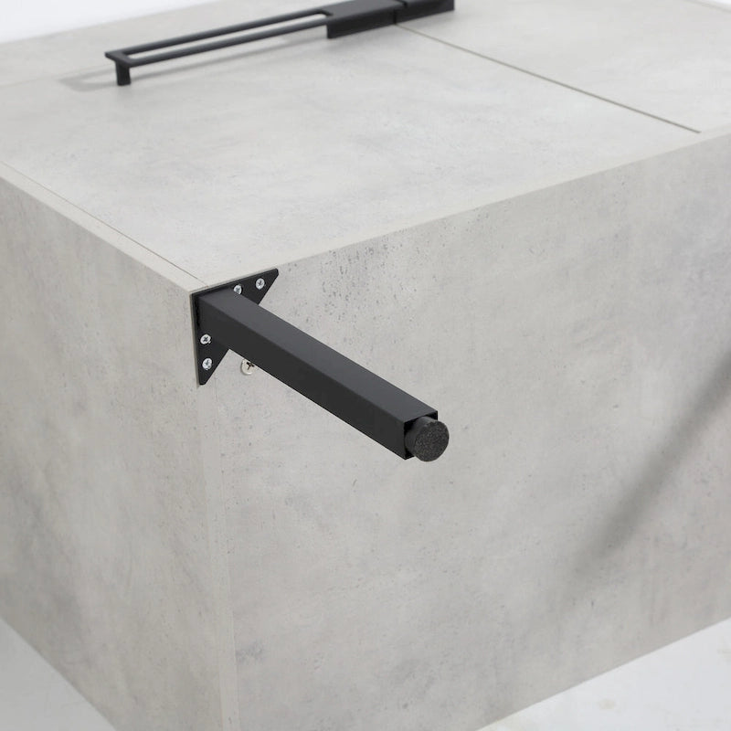 24 Inch/30 Inch /36 Inch Bathroom Vanity W/Sink Freestanding/Wall Mounted Vanity Ceramic Sink Set With Adjustable Shelf