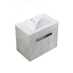 24 Inch/30 Inch /36 Inch Bathroom Vanity W/Sink Freestanding/Wall Mounted Vanity Ceramic Sink Set With Adjustable Shelf