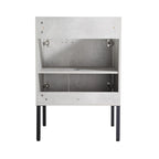 24 Inch/30 Inch /36 Inch Bathroom Vanity W/Sink Freestanding/Wall Mounted Vanity Ceramic Sink Set With Adjustable Shelf