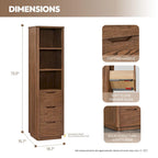 Miseno MV-HARB20-SCA Harbin 72 Wood Free Standing Linen Tower