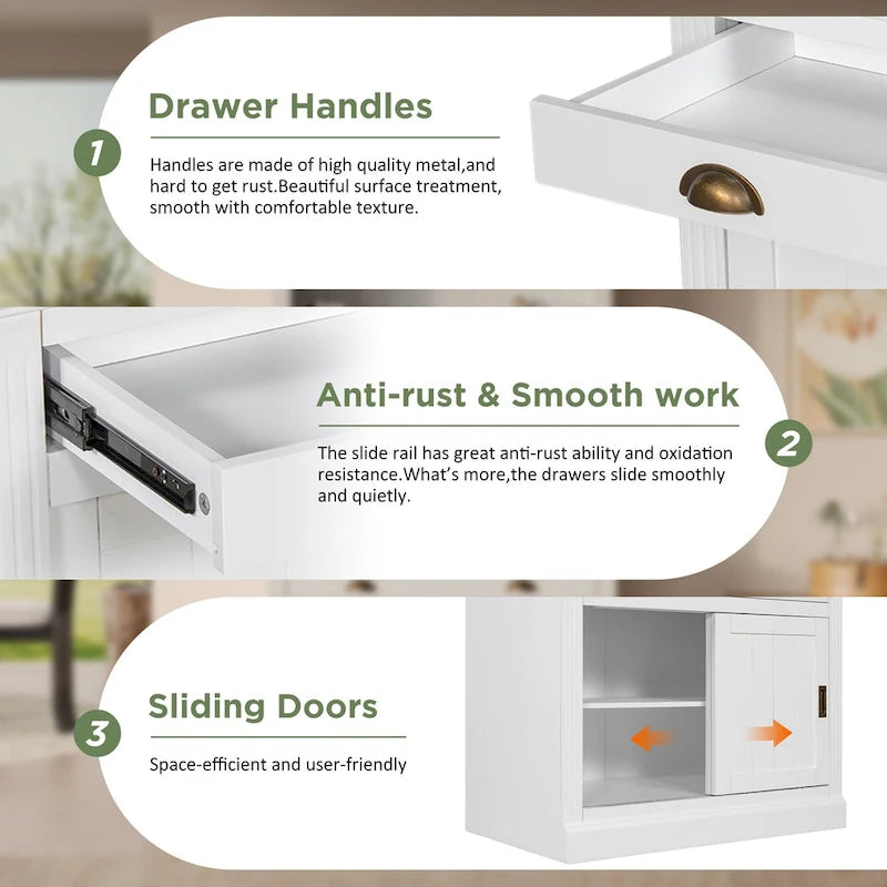 83.4Tall 2 Bookshelf & 1 Writting Desk Suite,Bookcase Suite with LED Lighting,Drawers,Study Desk and Open Shelves,3-Piece Set