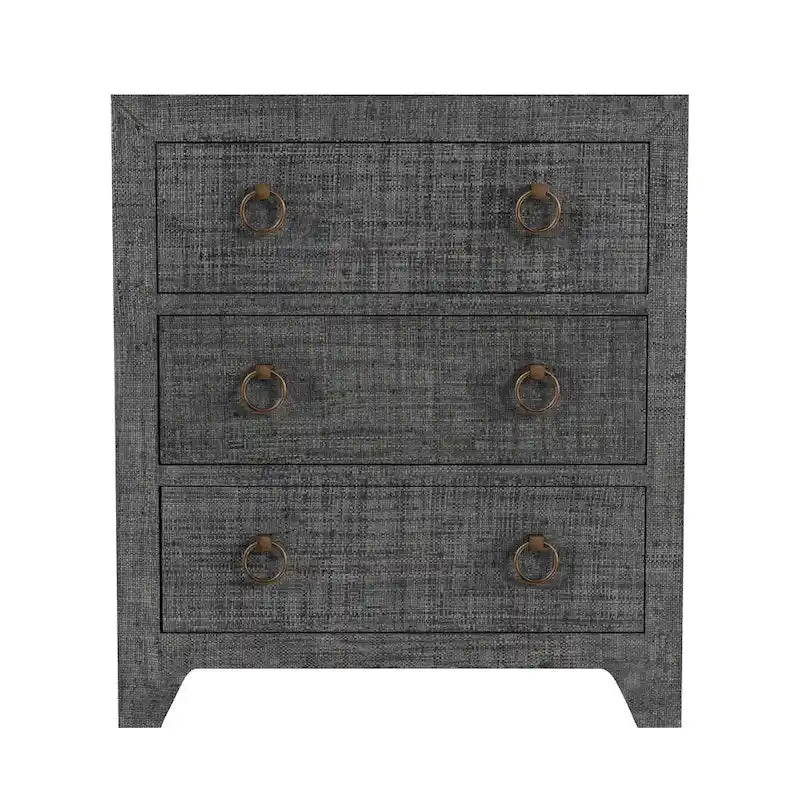 Bar Harbor Raffia 3 Drawer Chest
