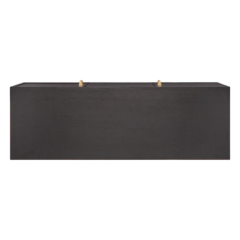 Cheyenne Black Finish Server with Gold Metal Base by iNSPIRE Q Modern