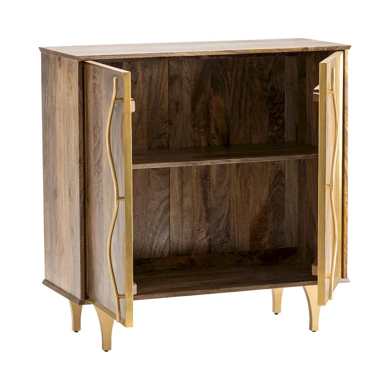 Wentworth 2 Door Mango Wood Cabinet - 40 x 16 x 40