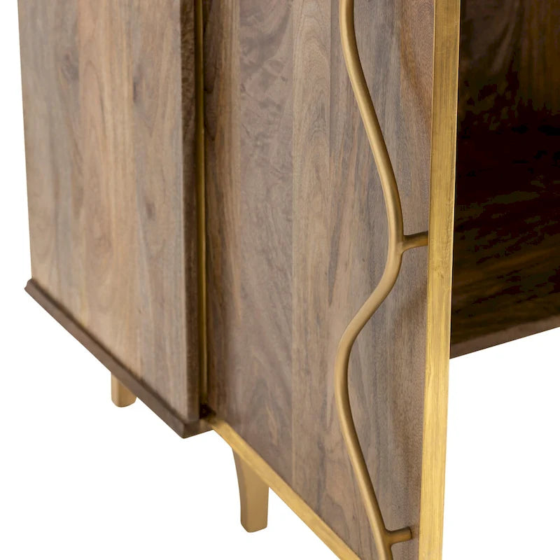 Wentworth 2 Door Mango Wood Cabinet - 40 x 16 x 40