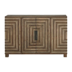 Uttermost Layton Two-tone Geometric Console Cabinet