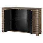 Uttermost Layton Two-tone Geometric Console Cabinet
