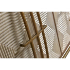 Allura White & Natural Mango Wood 3 Door Sideboard w Gold Hardware - 69W x 16D x 34H