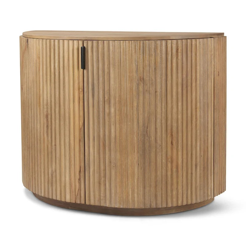Photo of Terra Light Brown Solid Wood Accent Cabinet