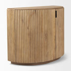 Terra Light Brown Solid Wood Accent Cabinet