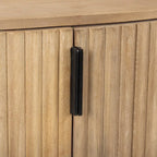 Terra Light Brown Solid Wood Accent Cabinet