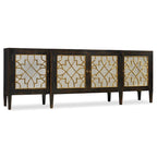Photo of Sanctuary Four Door Mirrored Console- Ebony - 20W x 105L x 38H
