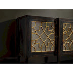 Sanctuary Four Door Mirrored Console- Ebony - 20W x 105L x 38H