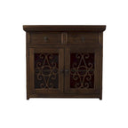 Solid Reclaimed Barn Wood & Wrought Iron Hardware Buffet & Sideboard 39 Width - N/A