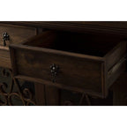 Solid Reclaimed Barn Wood & Wrought Iron Hardware Buffet & Sideboard 39 Width - N/A