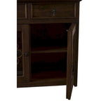 Solid Reclaimed Barn Wood & Wrought Iron Hardware Buffet & Sideboard 39 Width - N/A