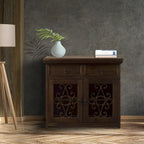 Solid Reclaimed Barn Wood & Wrought Iron Hardware Buffet & Sideboard 39 Width - N/A