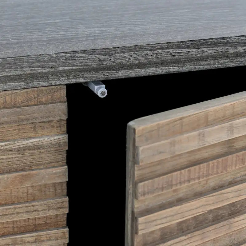 Classic Home Elodie 4-Door Sideboard - 79Wx17Dx34H