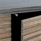 Classic Home Elodie 4-Door Sideboard - 79Wx17Dx34H