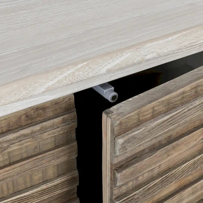 Classic Home Elodie 4-Door Sideboard - 79Wx17Dx34H