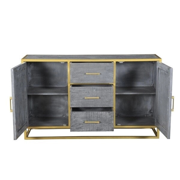 Raven Mango Wood Sideboard Buffet Cabinet
