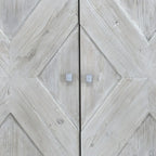 Addison 84 White Wash Reclaimed Pine Carved Sideboard