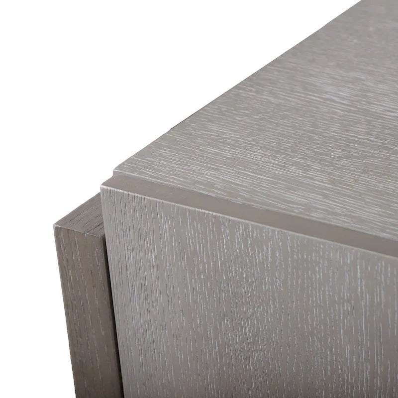 Cruz Transitional Grey Solid Wood Dining Server with Doors