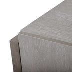 Cruz Transitional Grey Solid Wood Dining Server with Doors