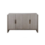 Cruz Transitional Grey Solid Wood Dining Server with Doors