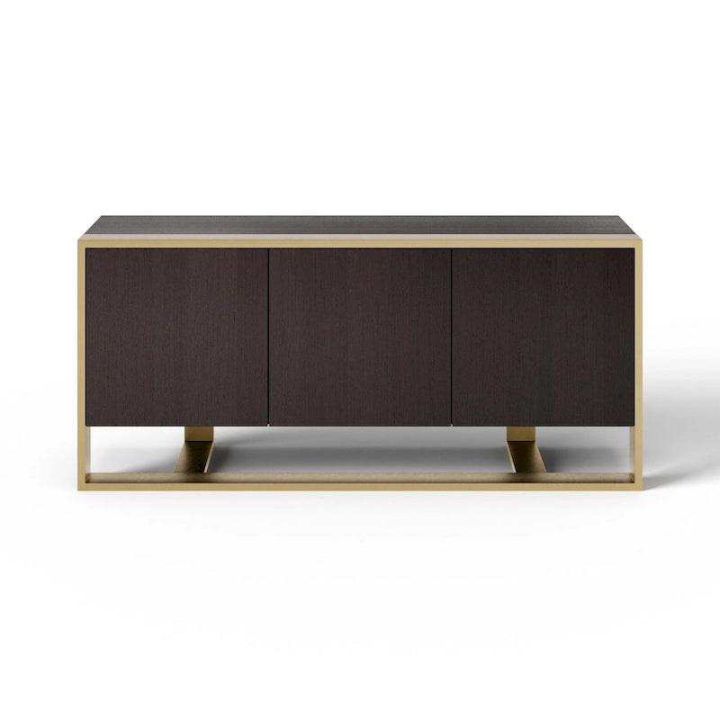 Modern Fauna Wenge and Brass Buffet