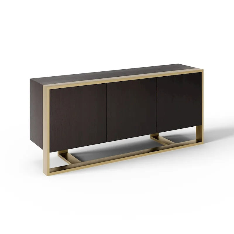 Modern Fauna Wenge and Brass Buffet