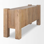 Beth Light Brown Wood w/ 3 Doors Sideboard - 74.5L x 20.0W x 33.0H