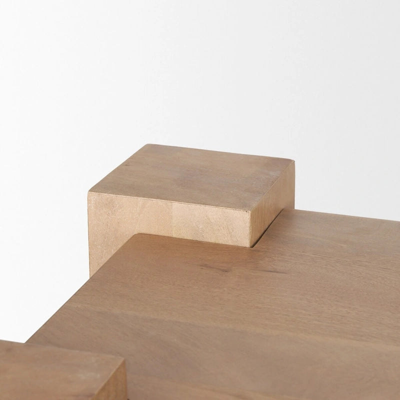 Beth Light Brown Wood w/ 3 Doors Sideboard - 74.5L x 20.0W x 33.0H