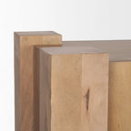 Beth Light Brown Wood w/ 3 Doors Sideboard - 74.5L x 20.0W x 33.0H