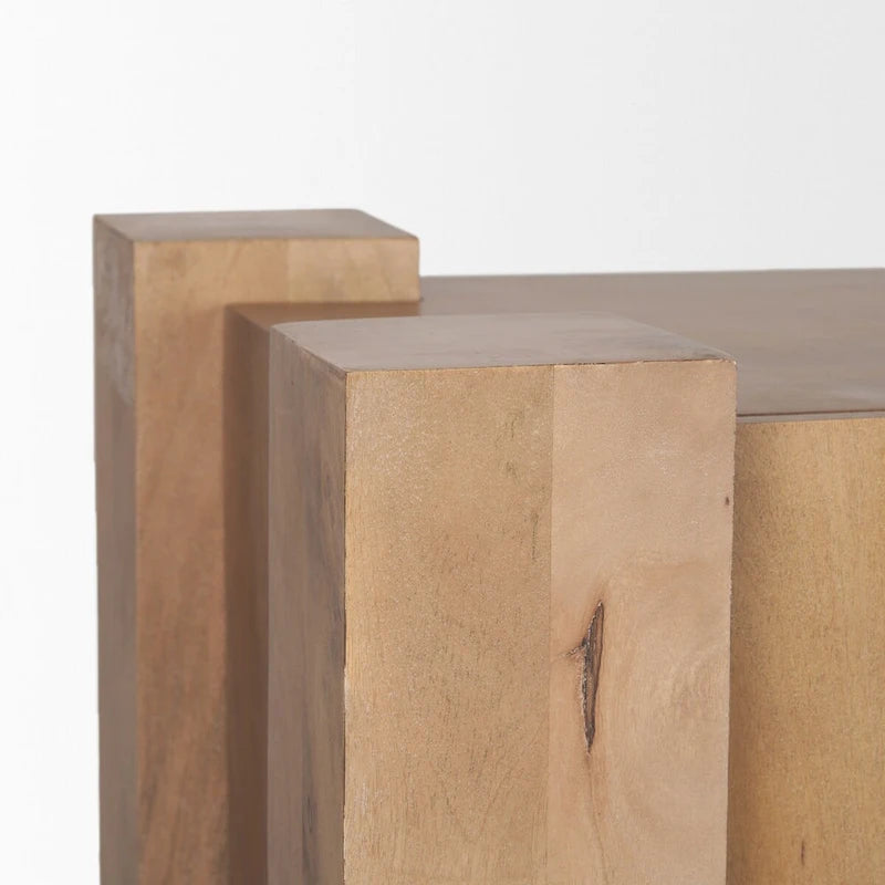 Beth Light Brown Wood w/ 3 Doors Sideboard - 74.5L x 20.0W x 33.0H