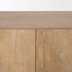 Beth Light Brown Wood w/ 3 Doors Sideboard - 74.5L x 20.0W x 33.0H