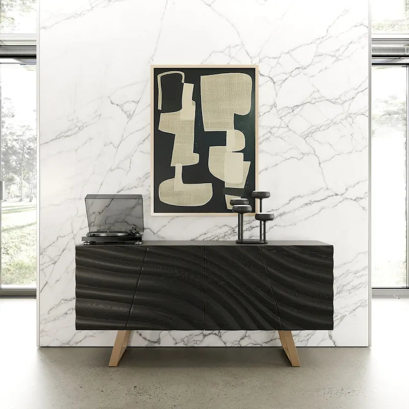 Photo of Finley Mid-Century Black & Gold Buffet