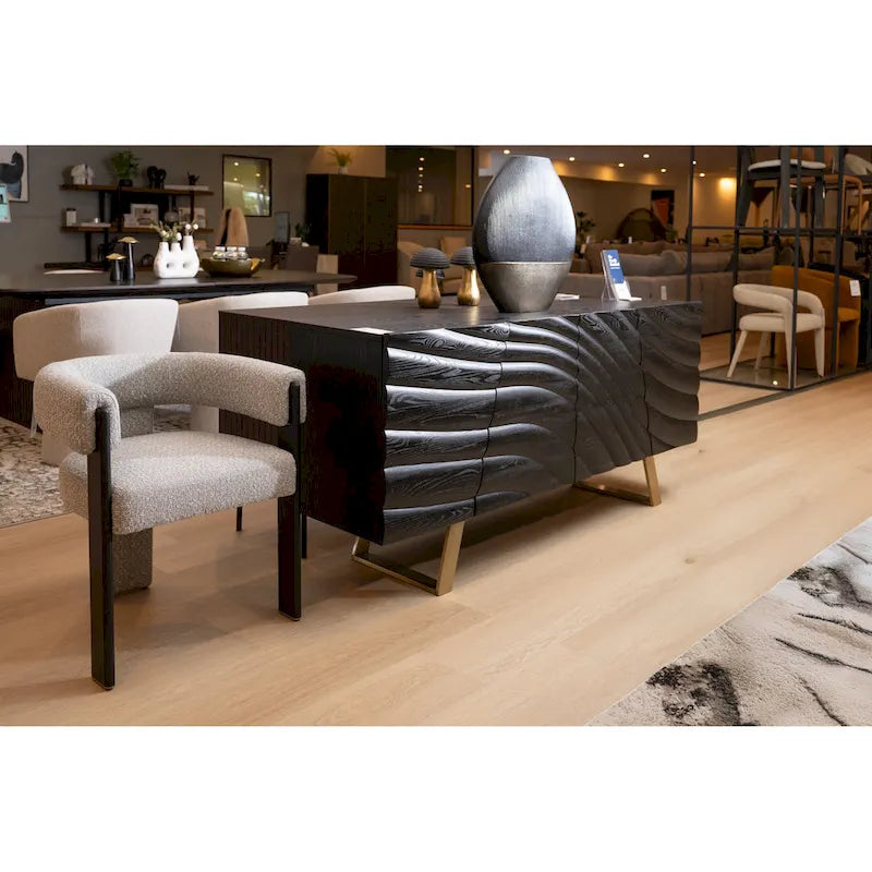 Finley Mid-Century Black & Gold Buffet