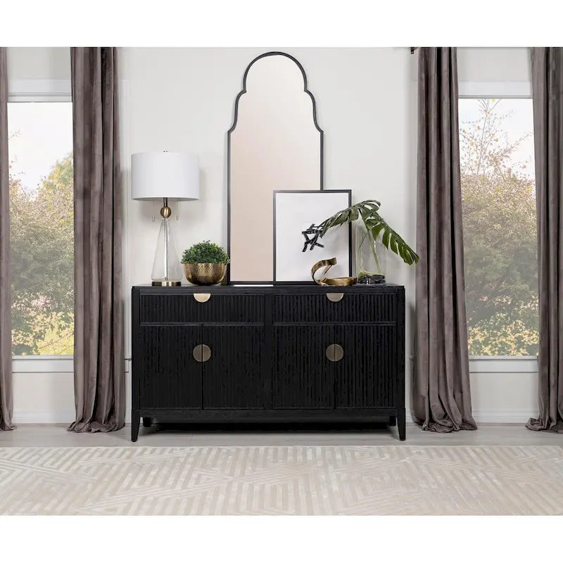 Photo of Mason Black 2-drawer Sideboard