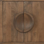 Classic Home Vally 6-Door Natural Mango Wood Sideboard Buffet