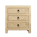Photo of Nightstand with three drawers weathered natural 24x18x26H