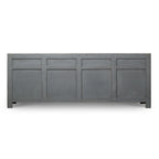Four Drawers Sideboard Distressed Black 93x18x35H